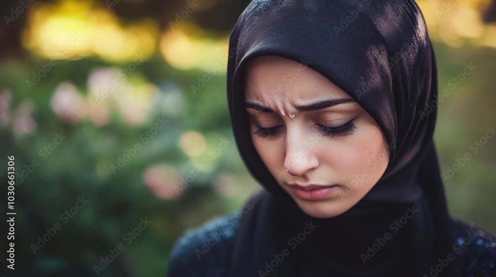 Woman in a Hijab, Closeup Portrait Woman in a Hijab, Closeup Portrait
