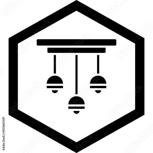 Ceiling Lamp Icon Design
