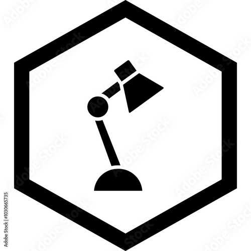 Desk Lamp Icon Design