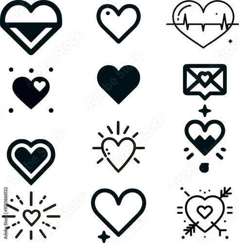 Hearts-differents-love-signs-minimalistic