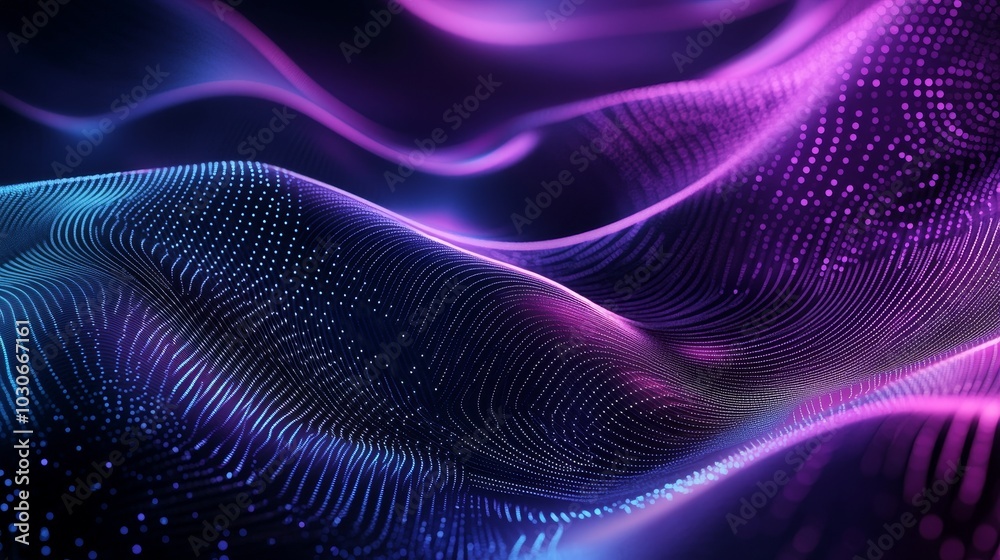 3D abstract digital technology background. Futuristic sci-fi user interface concept with gradient dots and lines. Big data, cryptocurrency, stock and music hud. 3D abstract digital technology background. Futuristic sci-fi user interface concept with gradient dots and lines. Big data, cryptocurrency, stock and music hud.