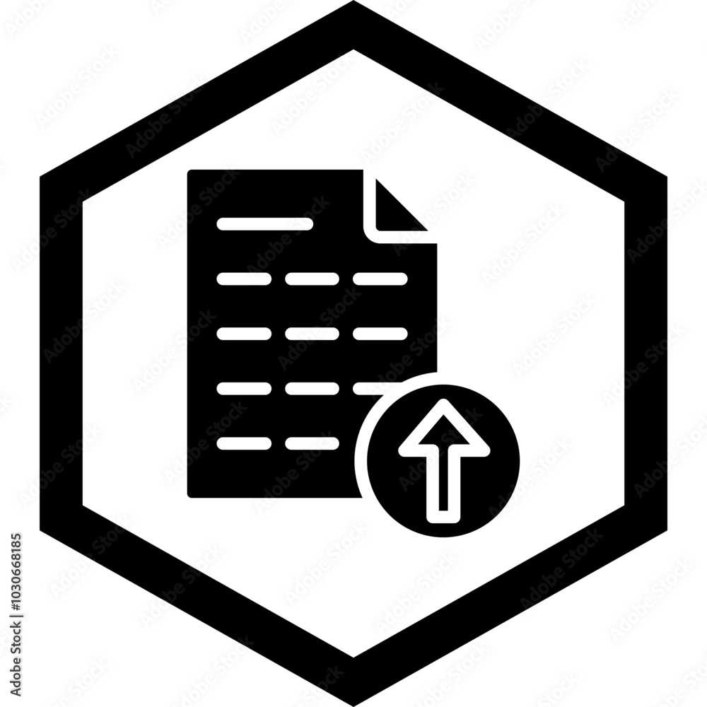 Fototapeta premium File Upload Icon Design