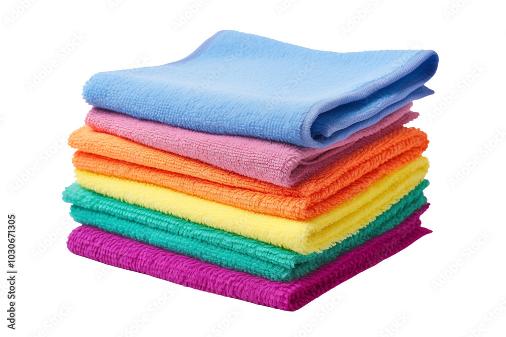 microfiber cleaning cloth isolated on transparent or white background, png microfiber cleaning cloth isolated on transparent or white background, png