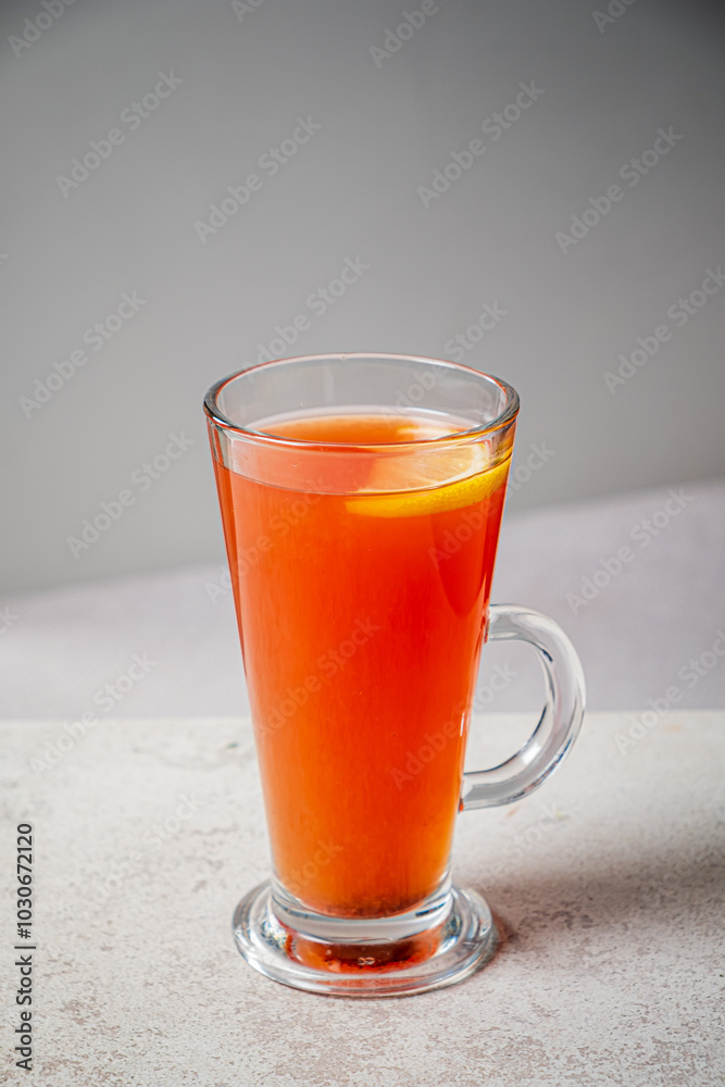 winter tea in the glass winter tea in the glass