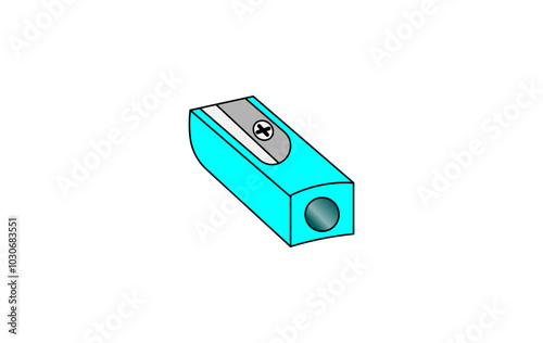 Vector illustration of pencil sharpener