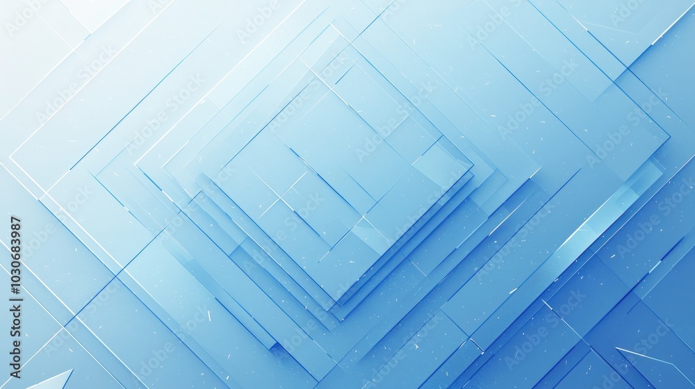 Obraz premium Abstract Blue Geometric Background