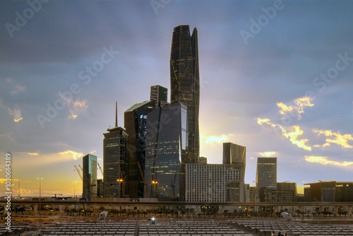 Canvastavla King Abdullah Financial District Riyadh. know as KAFD