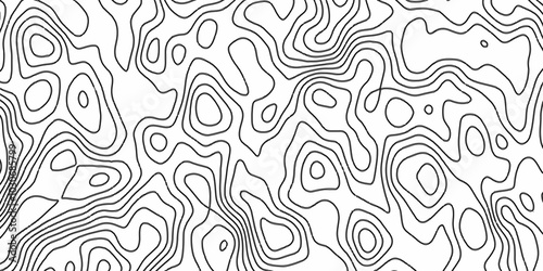 Topographic map in contour line light topographic topo contour map. ocean topographic line map with curvy wave isolines vector Topographic Map. Natural printing illustrations of maps.