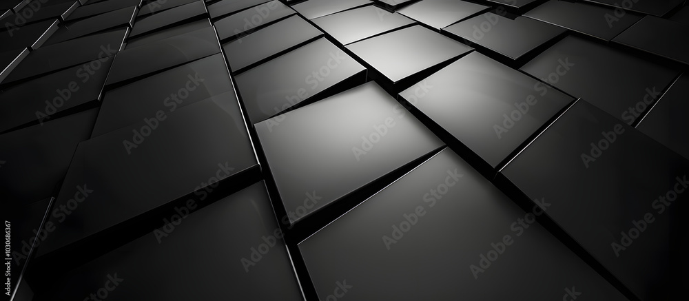 Abstract 3D cube monochrome wallpaper Abstract 3D cube monochrome wallpaper