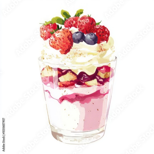 Parfait vector illustration