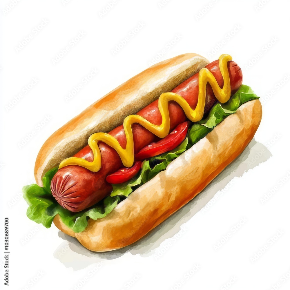 Hot dog vector illustration Hot dog vector illustration