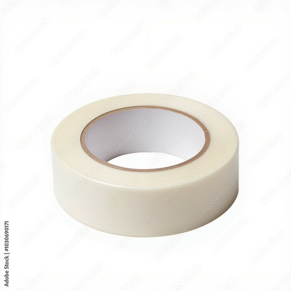 Clear adhesive tape on white isolate background Clear adhesive tape on white isolate background