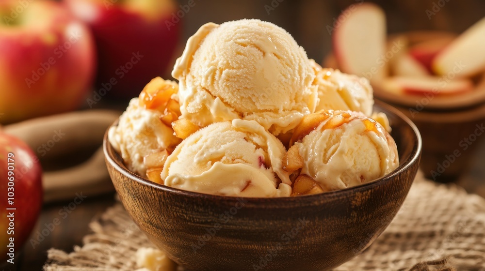 Creamy Caramel Apple Ice Cream Delight Creamy Caramel Apple Ice Cream Delight