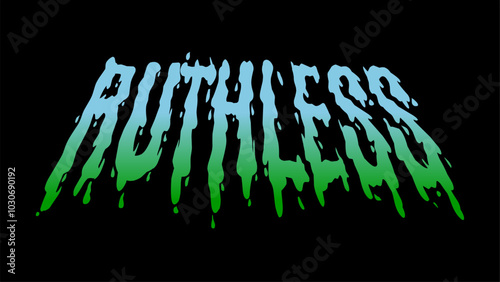 Canvas Print ruthless text typography