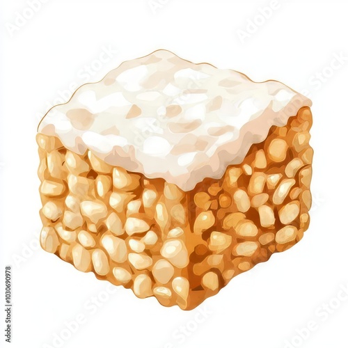 A rice crispy treat illustration