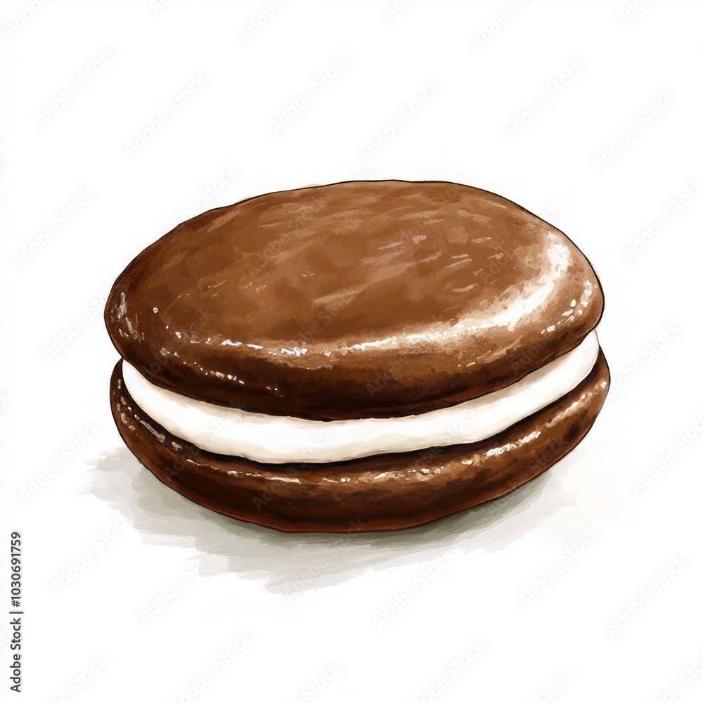 A whoopie pie illustration A whoopie pie illustration