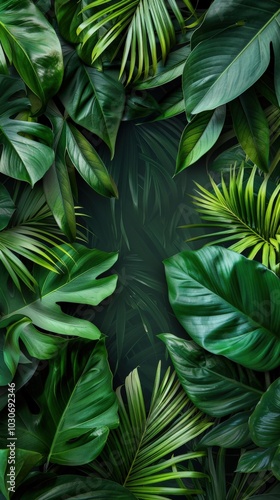 Wallpaper Mural Exotic Jungle Plants with a Mystical Atmosphere Torontodigital.ca