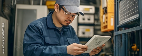 HVAC Technician Assessing A...