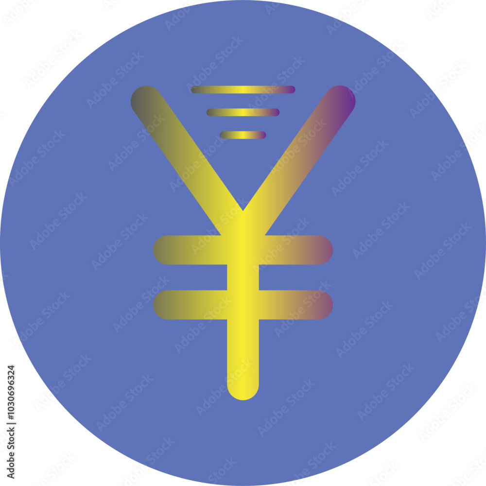 Obraz premium Yen Sign icon Design