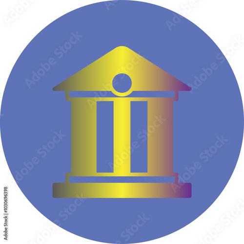 Bank Building icon Design