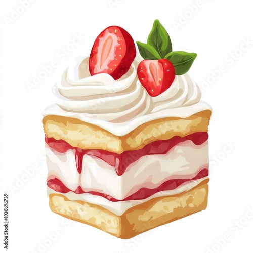 A shortcake illustration photo