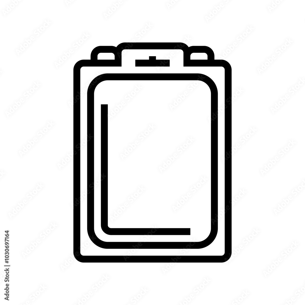 clamshell package plastic package line icon vector. clamshell package plastic package sign. isolated contour symbol black illustration clamshell package plastic package line icon vector. clamshell package plastic package sign. isolated contour symbol black illustration