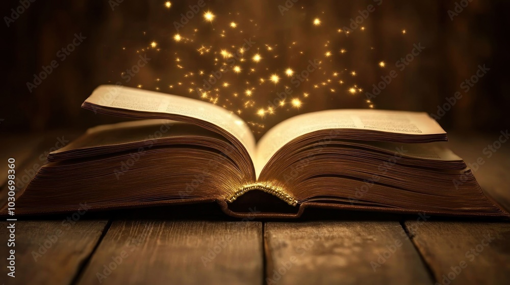 Open Book with Magic Open Book with Magic