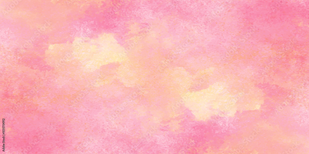 Vector fantasy light red, pink and yellow shades watercolor background. Hand drawn vector texture. Pastel color watercolor banner. Aquarelle paint paper textured stain canvas element for text design. Vector fantasy light red, pink and yellow shades watercolor background. Hand drawn vector texture. Pastel color watercolor banner. Aquarelle paint paper textured stain canvas element for text design.