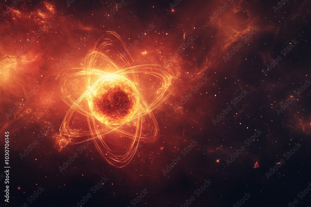 abstract an atomic science abstract an atomic science