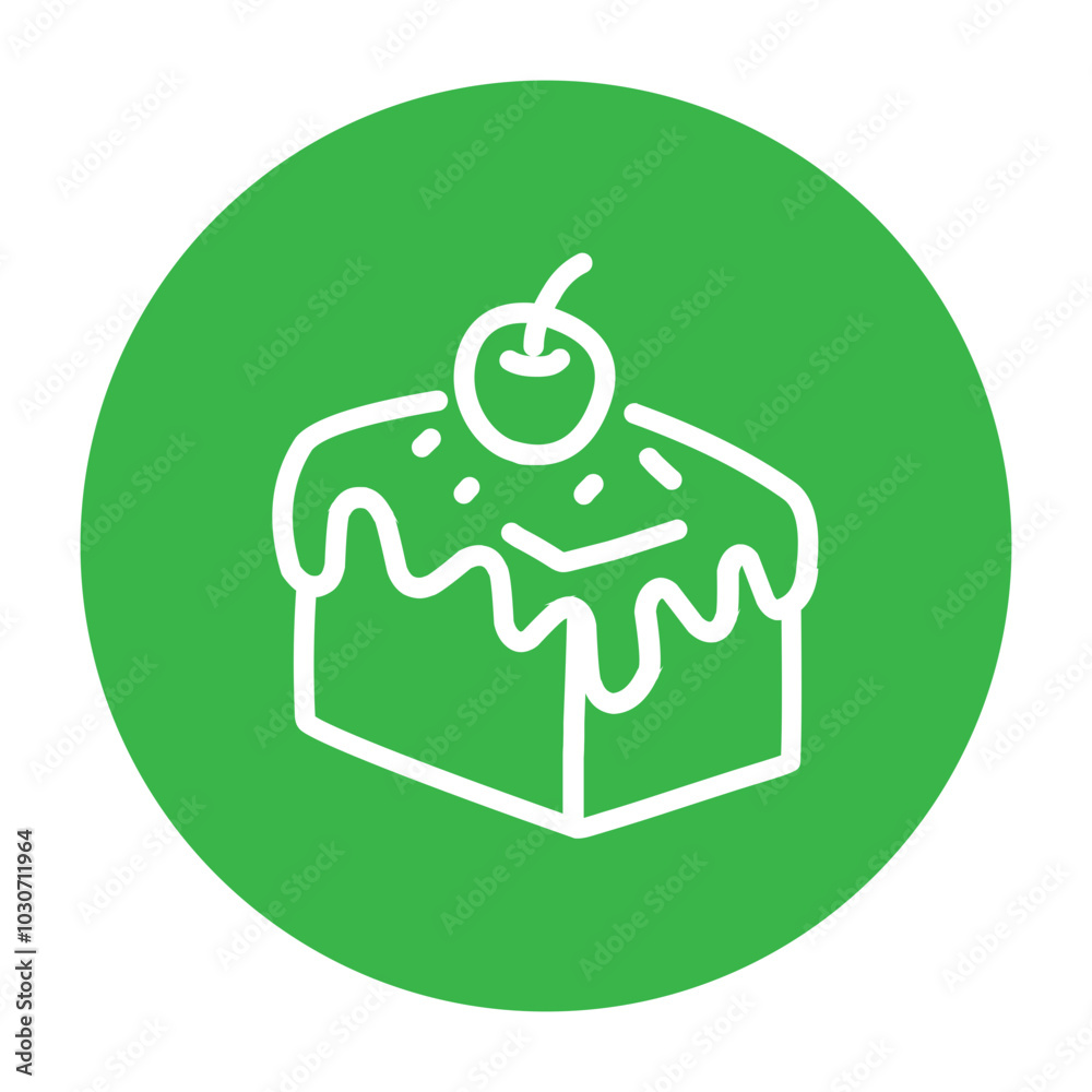 Cake Tart Icon Silhouette