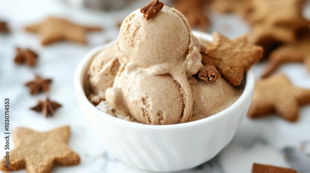 Creamy Gingerbread Ice Cream Delight Creamy Gingerbread Ice Cream Delight