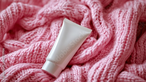 Soft Winter Setting with Blank Cream Tube