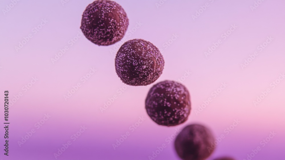 Lavender Truffles in a Purple Twilight Atmosphere Lavender Truffles in a Purple Twilight Atmosphere