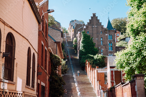 Montagne de Bueren in Liege Belgium