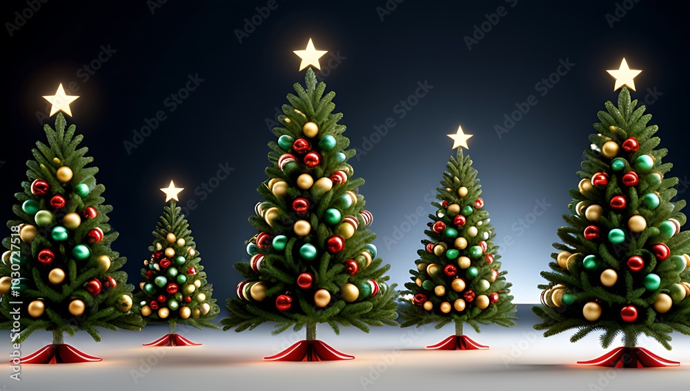 illustrations christmas trees often created digital icons visual branding purposes online