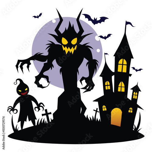 Sinister Shadows A Haunting Halloween Night