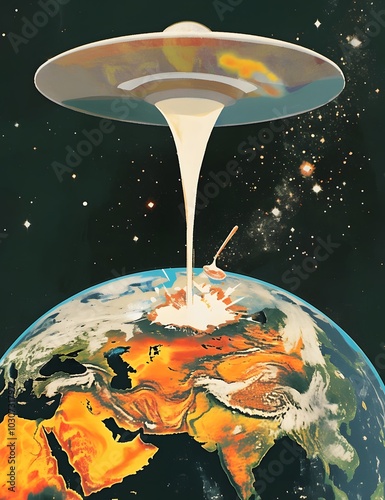 earth in the space