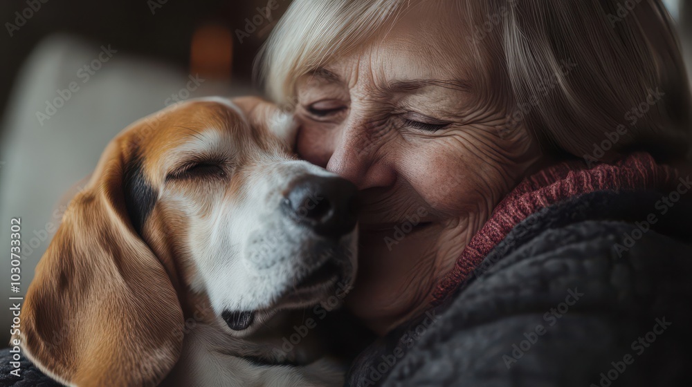 Heartwarming Bond Between Woman and Beagle Heartwarming Bond Between Woman and Beagle