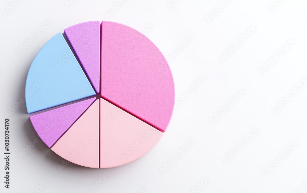 Colorful pie chart segments on a white isolated background. Colorful pie chart segments on a white isolated background.