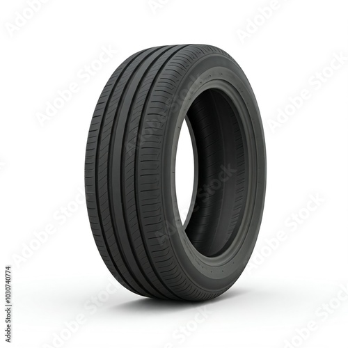 car tire isolated on white background