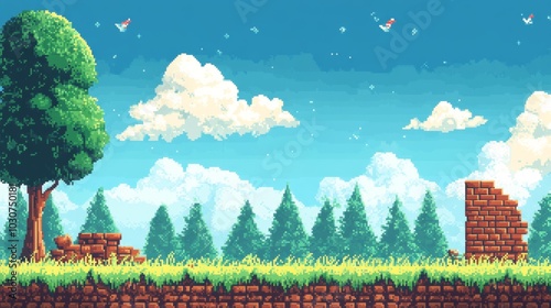 Pixel Art Landscape photo