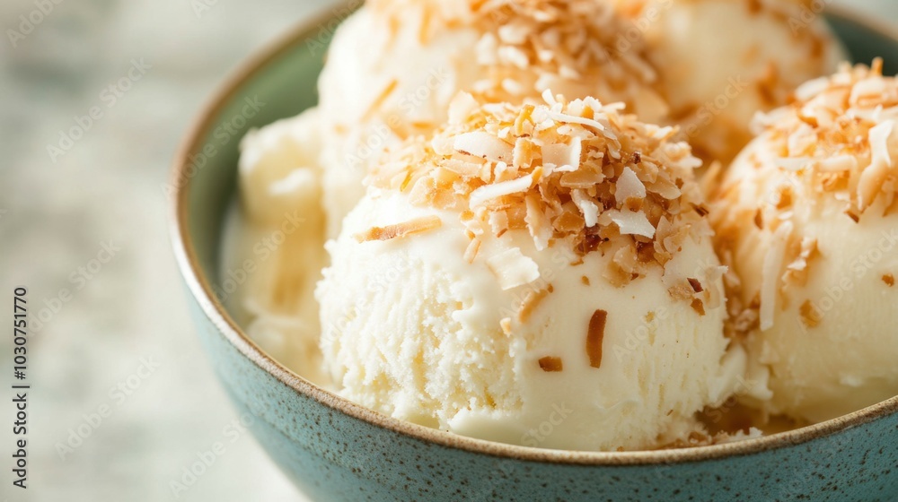 Toasted Coconut Ice Cream Delight Toasted Coconut Ice Cream Delight