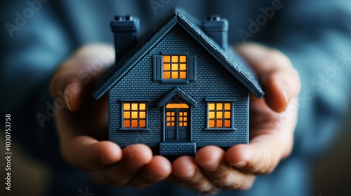 Miniature House in Hands