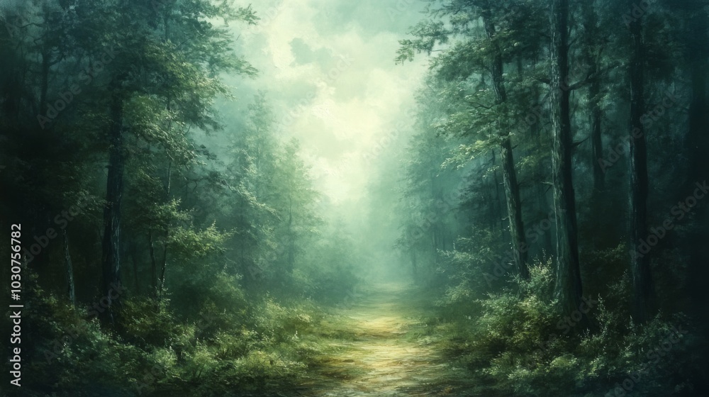 Fototapeta premium Mystical Forest Path