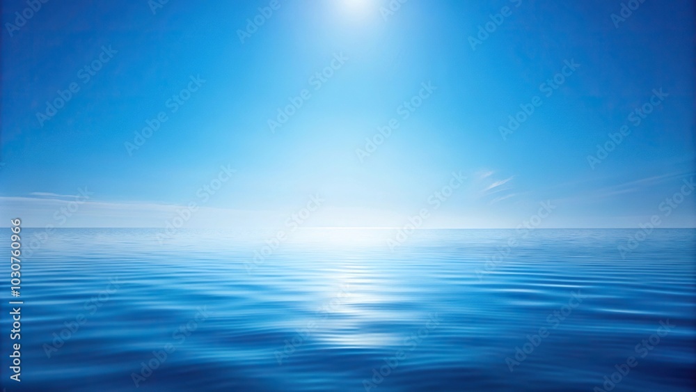 Fototapeta premium Forced perspective soft blue paint mixing in a nice shade of blue