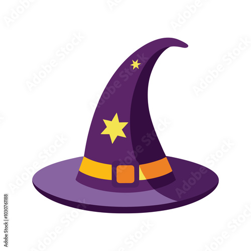 The iconic symbol of Halloween Magic Witch's Hat