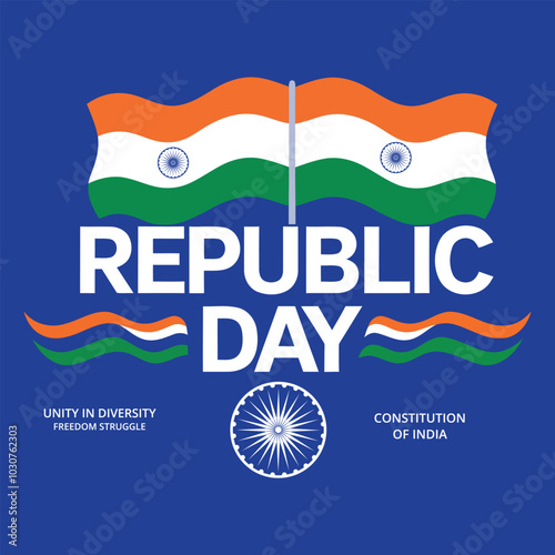 
Republic Day, celebrated on January 26 in India, marks the adoption of the Indian Constitution in 1950. It honors India's transition to a republic, featuring parades, cultural events, and displays of