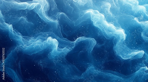 Ethereal Ocean Waves Abstract