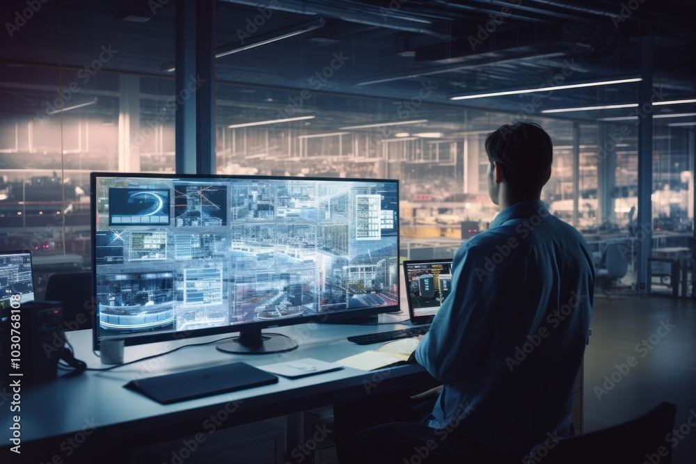 Computer control looking screen.