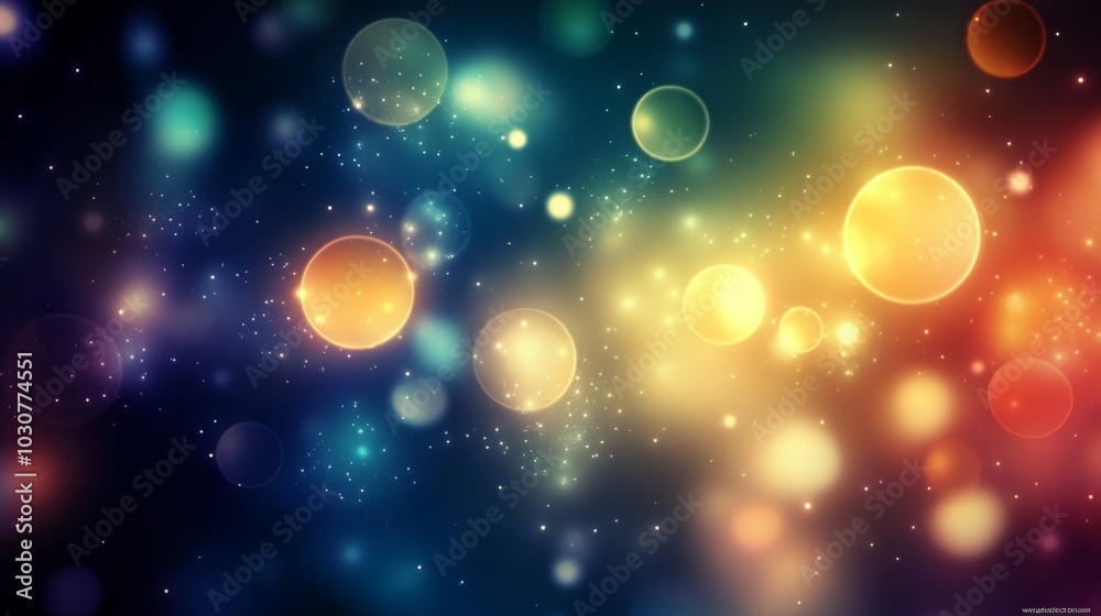 Colorful bokeh lights background, abstract and festive design element Colorful bokeh lights background, abstract and festive design element